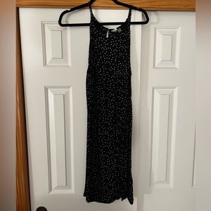 ROXY black dress with white dots